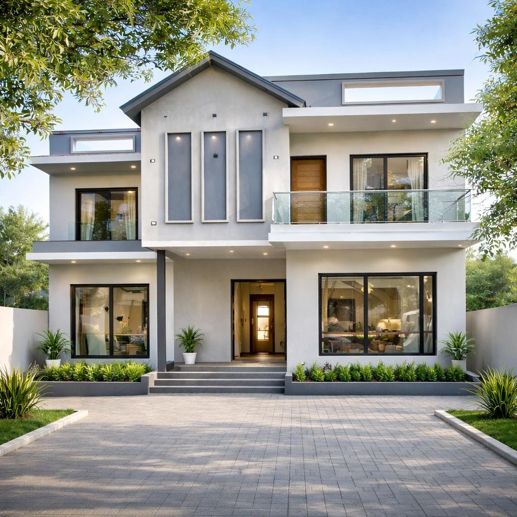 Modern luxury home construction by atechconstruction